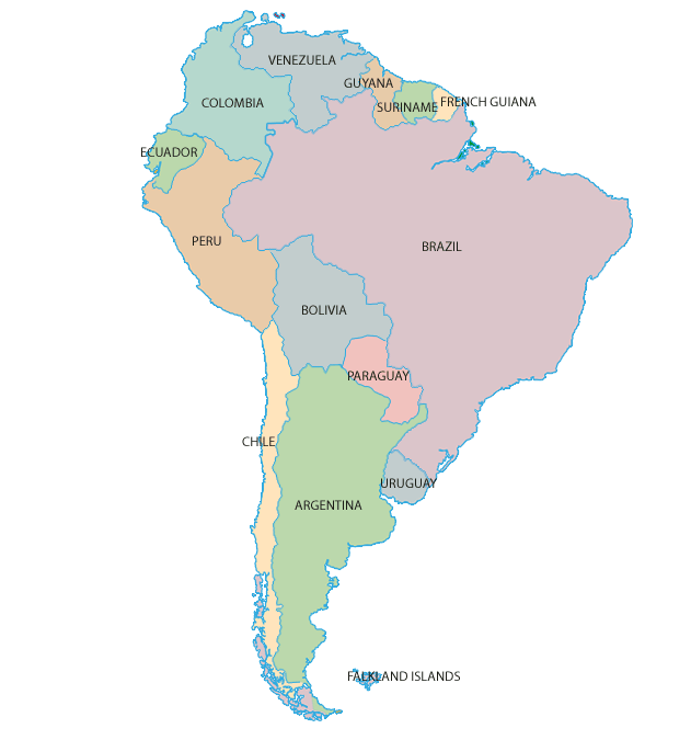South America Map